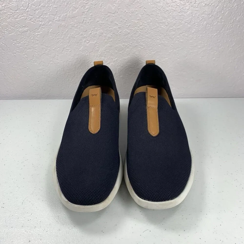 Wolf & Shepherd Swiftknit Loafer Mens 12 Navy Blue Slip On Shoes